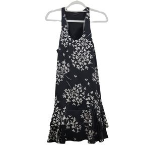 Banana Republic Black Floral Racerback Dress Size 10P